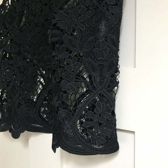 🍋Sale! 2 /20  Anthropologie black lace top-Small - Picture 2 of 6